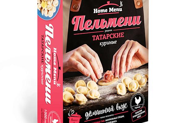  Пельмени Home Menu татарские куриные 1 кг в интернет-магазине продуктов с Преображенского рынка Apeti.ru
