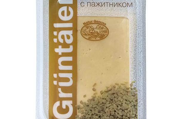  Сыр Gruntaler с пажитником 50% нарезка 150 г в интернет-магазине продуктов с Преображенского рынка Apeti.ru