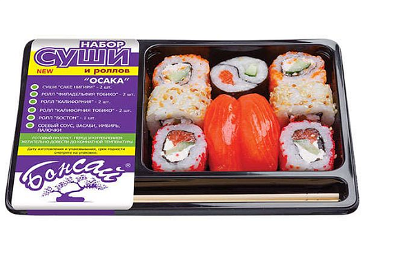 Набор суши и роллов Осака 290 г в интернет-магазине продуктов с Преображенского рынка Apeti.ru