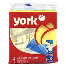 Салфетка губчатая York 17,5х15,5 3 шт