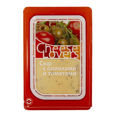  Сыр Cheese Lovers с оливками и томатами 50% нарезка 150 г в интернет-магазине свежих фермерских продуктов Apeti.ru
