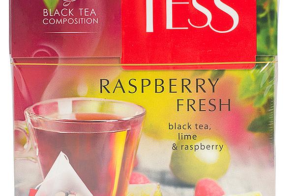  Чай черный Tess Raspberry Fresh пирамидки 20 шт*1,8 г в интернет-магазине продуктов с Преображенского рынка Apeti.ru