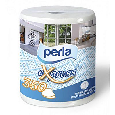 Полотенца Perla Express кухонные двухслойные в руллоне 35*23 см 350 шт