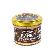 Рийет из мяса бычка с перцем чили Paterria 90г ст/б