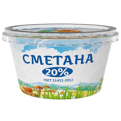 Сметана Коровка из Кореновки 20,0% 180 г