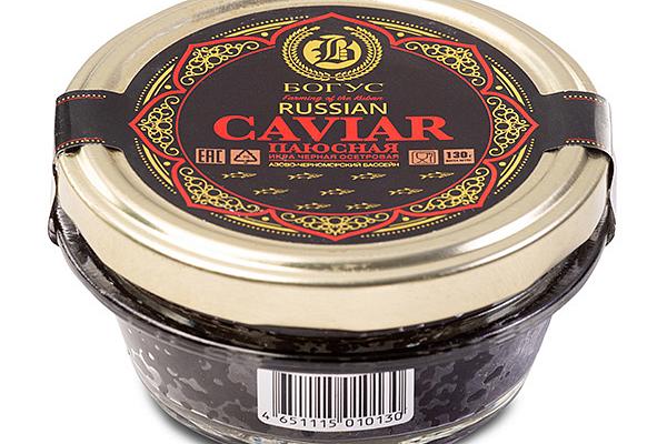  Черная икра Паюсная осетровых Caviar Bogus 130 г в интернет-магазине продуктов с Преображенского рынка Apeti.ru