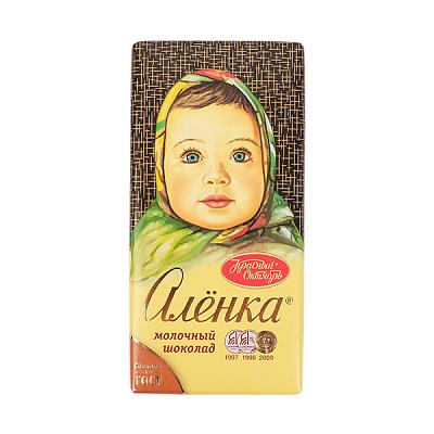  Шоколад Красный Октябрь Аленка молочный 90 г в интернет-магазине свежих фермерских продуктов Apeti.ru