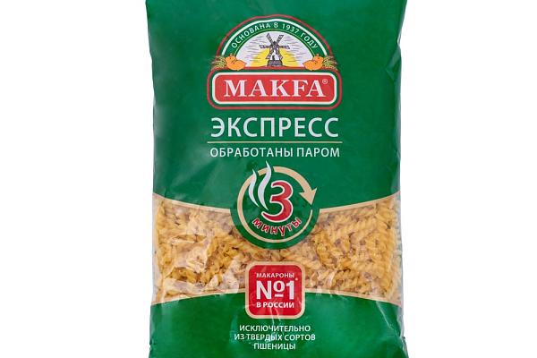  Макаронные изделия Makfa спираль экспресс обработанные паром 400 г в интернет-магазине продуктов с Преображенского рынка Apeti.ru
