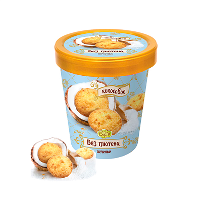  Стаканчик SOFI c печеньками без глютена Кокосовое 130 г в интернет-магазине свежих фермерских продуктов Apeti.ru