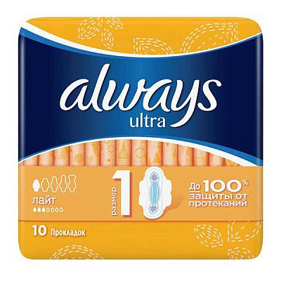 Прокладки гигиенические Always Ultra Лайт 10 шт в Apeti.ru Прокладки гигиенические Always Ultra Лайт 10 шт в интернет-магазине свежих фермерских продуктов Apeti.ru