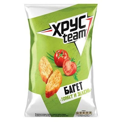 Сухарики Хрусteam Багет томат и зелень 60 г