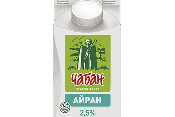  Айран Чабан 2,5% 450 г БЗМЖ в интернет-магазине продуктов с Преображенского рынка Apeti.ru