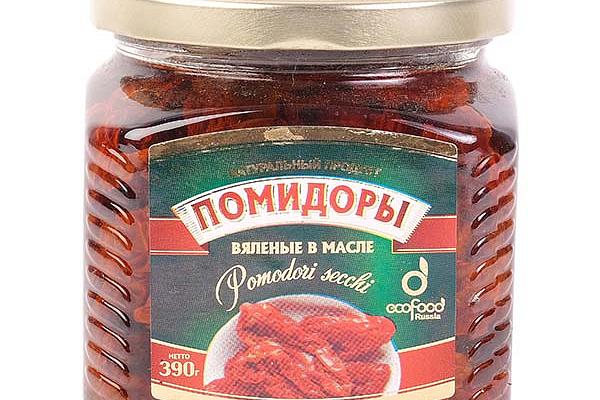  Помидоры Ecofood вяленые в масле 390 г в интернет-магазине продуктов с Преображенского рынка Apeti.ru