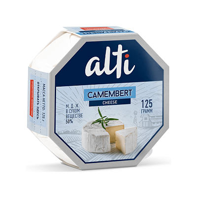   Сыр Камамбер Alti 50% 125г БЗМЖ в интернет-магазине свежих фермерских продуктов Apeti.ru