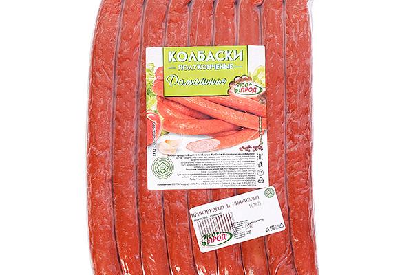  Колбаски полукопченые ЭкоПрод домашние в вакууме в интернет-магазине продуктов с Преображенского рынка Apeti.ru