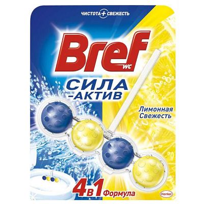 Чистящее средство для унитаза Bref Сила-Актив Лимонная Свежесть 50 г