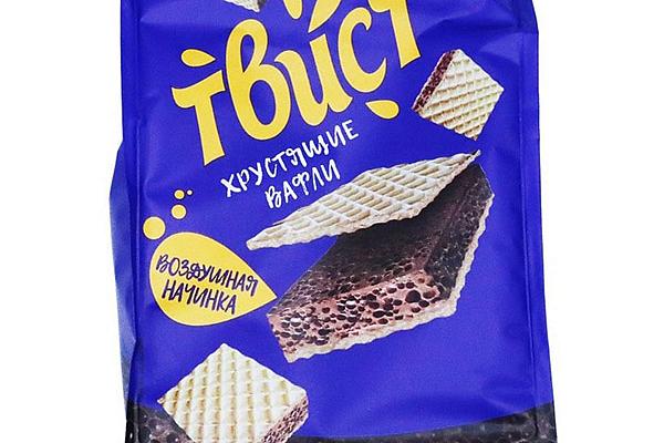  Вафли Яшкино твист хрустящие с воздушной начинкой 200 г в интернет-магазине продуктов с Преображенского рынка Apeti.ru