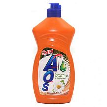 Средство для мытья посуды AOS ромашка и витамин Е 450 г