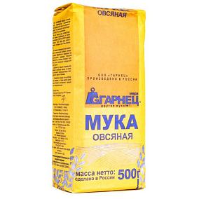  Мука овсяная Гарнец 500 г в интернет-магазине продуктов с Преображенского рынка Apeti.ru