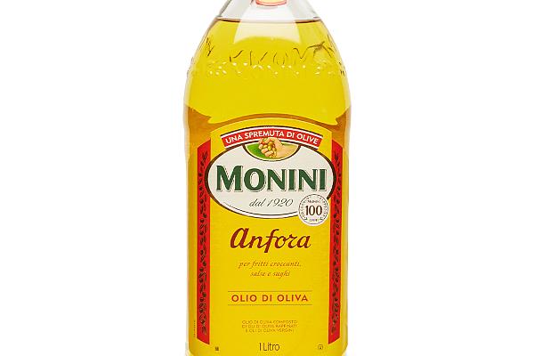  Масло оливковое Monini Anfora рафинированное 1 л в интернет-магазине продуктов с Преображенского рынка Apeti.ru