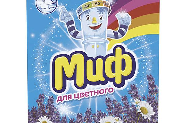  Стиральный порошок Миф автомат свежесть лаванды и ромашки 400 г в интернет-магазине продуктов с Преображенского рынка Apeti.ru