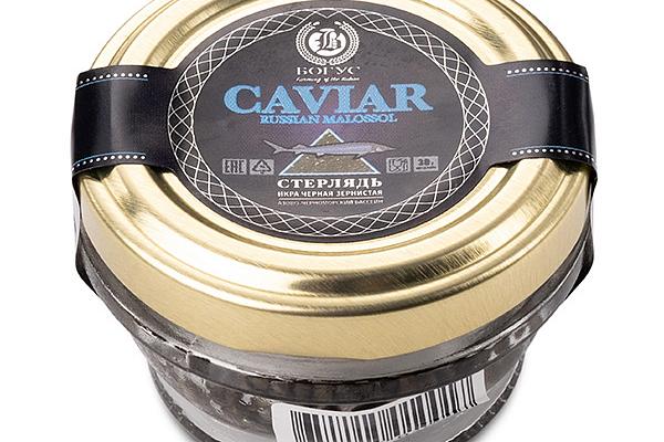  Черная икра осетровых Caviar Bogus стерлядь 30 г в интернет-магазине продуктов с Преображенского рынка Apeti.ru