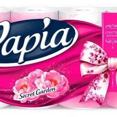  Туалетная бумага Papia 3-слойная Таинственный сад 8 шт в интернет-магазине свежих фермерских продуктов Apeti.ru