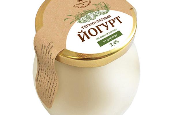  Йогурт термостатный МакЛарин натуральный 2,4% 240 мл в интернет-магазине продуктов с Преображенского рынка Apeti.ru