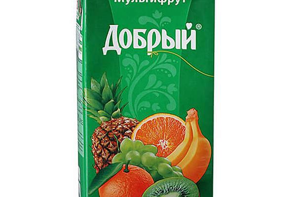 Нектар Добрый мультифрукт 2 л в интернет-магазине продуктов с Преображенского рынка Apeti.ru
