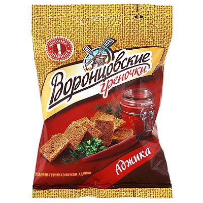 Сухарики Воронцовские греночки Аджика 60 г в Apeti.ru Сухарики Воронцовские греночки Аджика 60 г в интернет-магазине свежих фермерских продуктов Apeti.ru
