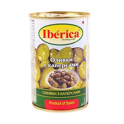 Оливки Iberica с каперсами 300 г