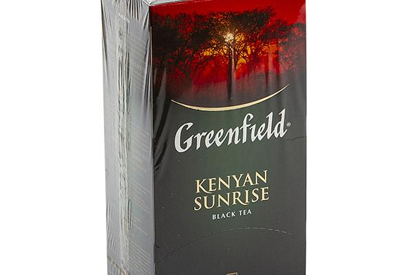  Чай черный Greenfield Kenyan Sunrise 25 пак в интернет-магазине продуктов с Преображенского рынка Apeti.ru