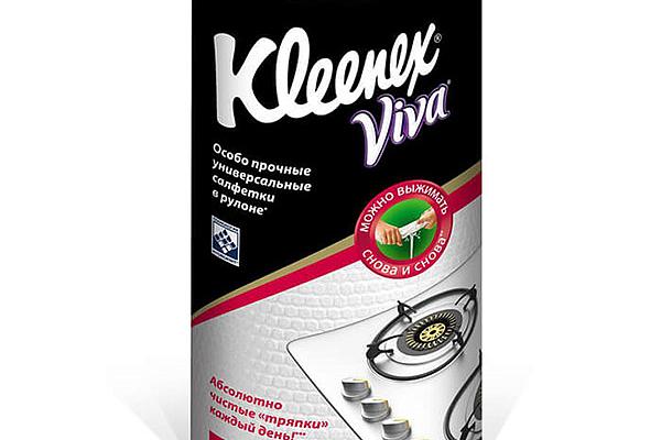  Салфетки в рулоне Kleenex Viva универсальные 56 шт в интернет-магазине продуктов с Преображенского рынка Apeti.ru