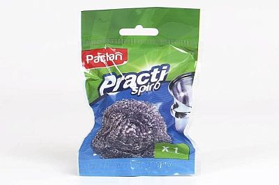 Губка Paclan Practi Spiro металлическая 1 шт