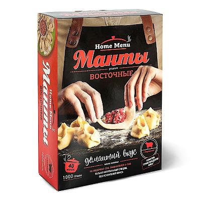  Манты Home Menu восточные 1 кг в интернет-магазине свежих фермерских продуктов Apeti.ru