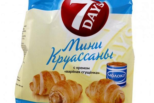  Круассаны мини 7 Days вареная сгущенка 105 г в интернет-магазине продуктов с Преображенского рынка Apeti.ru