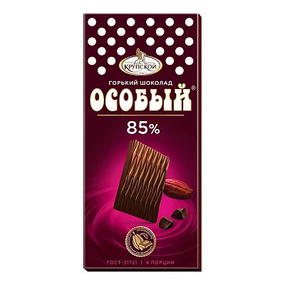 Шоколад горький "Особый" 85% какао 88гр КФ Крупской в Apeti.ru Шоколад горький "Особый" 85% какао 88гр КФ Крупской в интернет-магазине свежих фермерских продуктов Apeti.ru