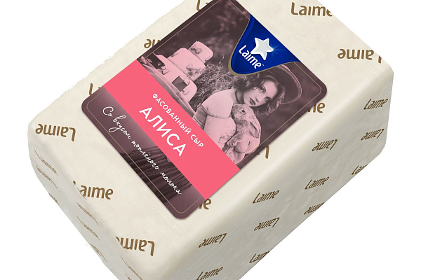  Сыр Алиса со вкусом топленого молока 50% Laime 200 г БЗМЖ в интернет-магазине продуктов с Преображенского рынка Apeti.ru