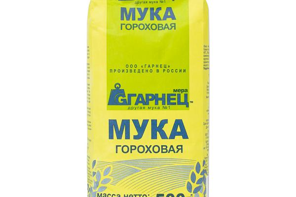  Мука гороховая Гарнец 500 г в интернет-магазине продуктов с Преображенского рынка Apeti.ru