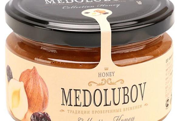  Крем-мед Medolubov с фундуком и изюмом 250 мл в интернет-магазине продуктов с Преображенского рынка Apeti.ru