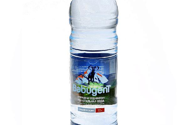  Вода Babugent газированная минеральная ледниковая 1,5 л в интернет-магазине продуктов с Преображенского рынка Apeti.ru