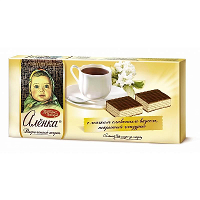  Торт вафельный Красный Октябрь Аленка 250 г в интернет-магазине свежих фермерских продуктов Apeti.ru