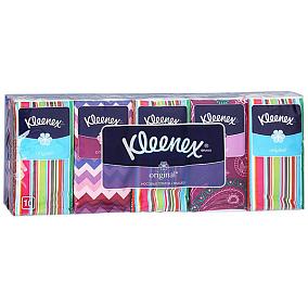  Платочки носовые Kleenex Original трехслойные 10 шт в интернет-магазине продуктов с Преображенского рынка Apeti.ru