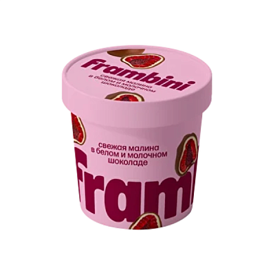 Малина в белом и молочном шоколаде Frambini 130г