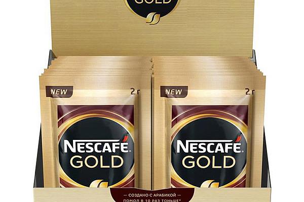  Кофе Nescafe Gold порционный 2 г в интернет-магазине продуктов с Преображенского рынка Apeti.ru
