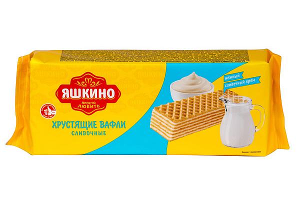  Вафли Яшкино сливочные 300 г в интернет-магазине продуктов с Преображенского рынка Apeti.ru