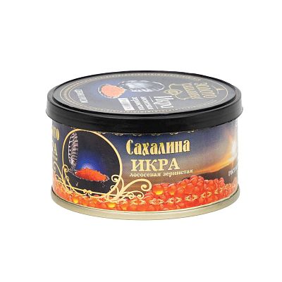 Красная икра нерки Золото Сахалина 140 г ж\б
