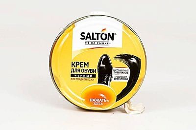 Крем для обуви Salton из гладкой кожи черный 50 мл