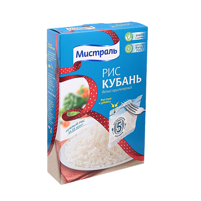 Рис Кубань Мистраль  в пакетиках 5*80 г