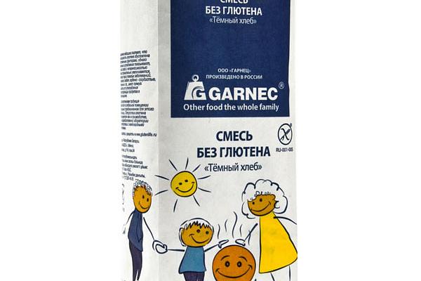  Смесь для выпечки Гарнец без глютена темный хлеб 600 г в интернет-магазине продуктов с Преображенского рынка Apeti.ru